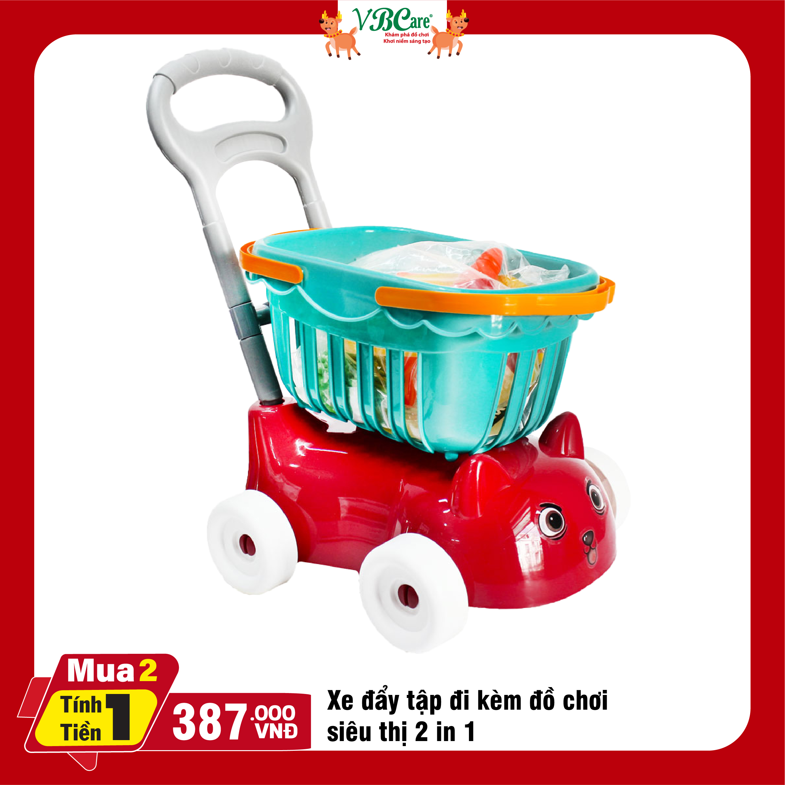 mua 2 tính tiền 1