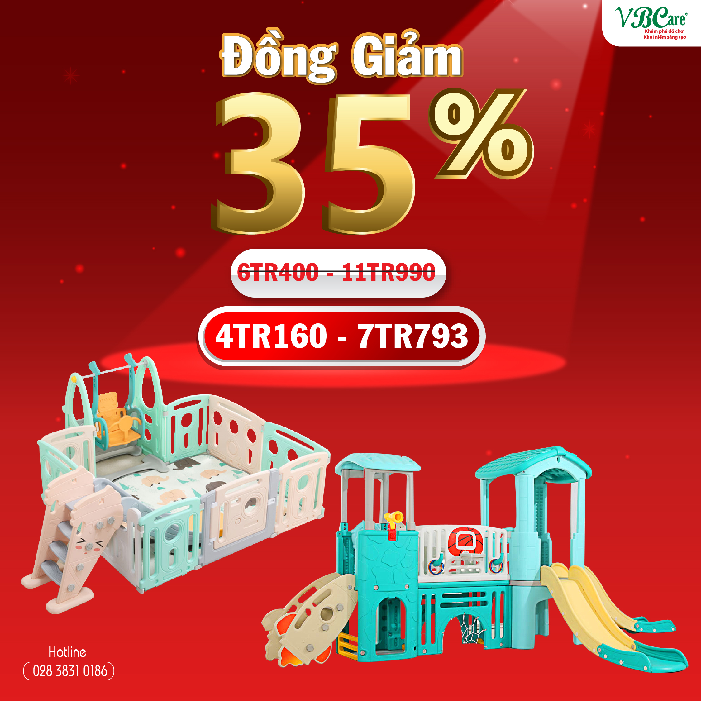 Đồ chơi rào banh, cầu trượt, xe chòi chân, xe điện bình, xe lắc, xe đạp
