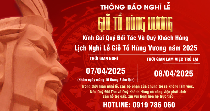 LỊCH NGHỈ LỄ GIỖ TỔ HÙNG VƯƠNG 2025