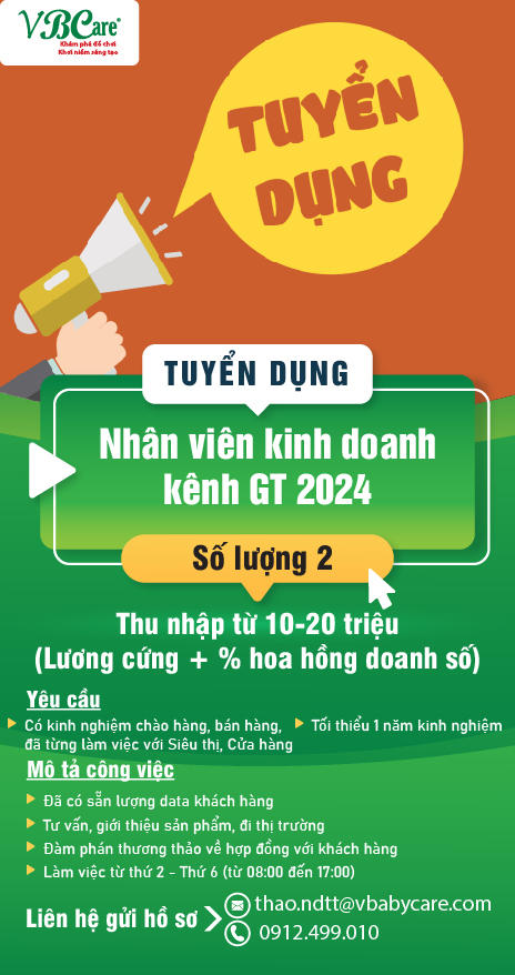 tuyển dụng nhân viên kinh doanh vbcare