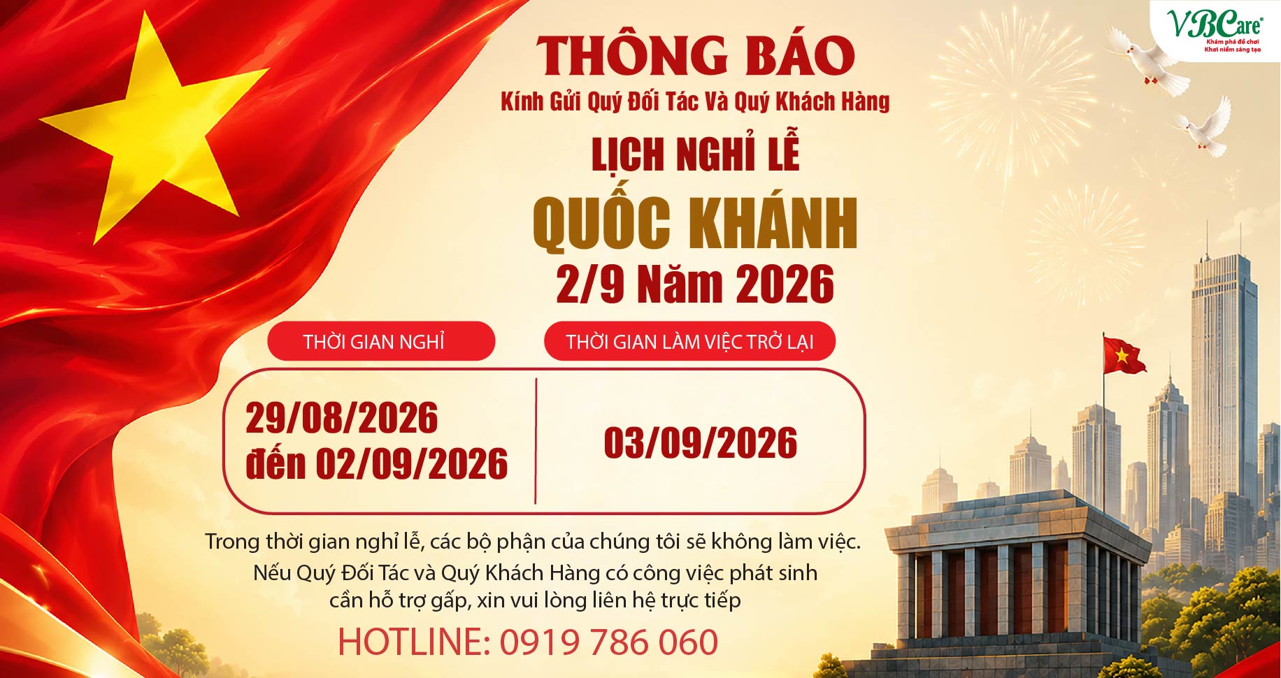 lich nghỉ lẽ quoc khanh