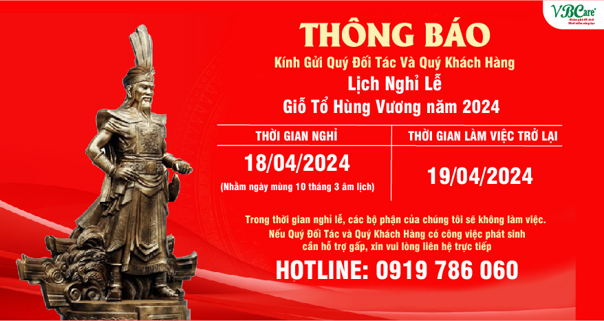 Lịch nghỉ lễ Giỗ tổ Hùng Vương năm 2024
