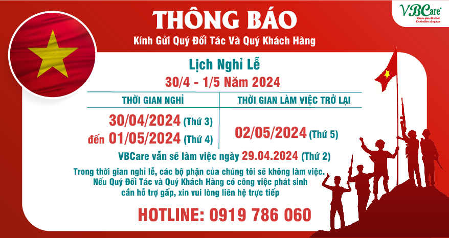 lịch nghỉ lễ 30/4 và quốc tế lao động năm 2024