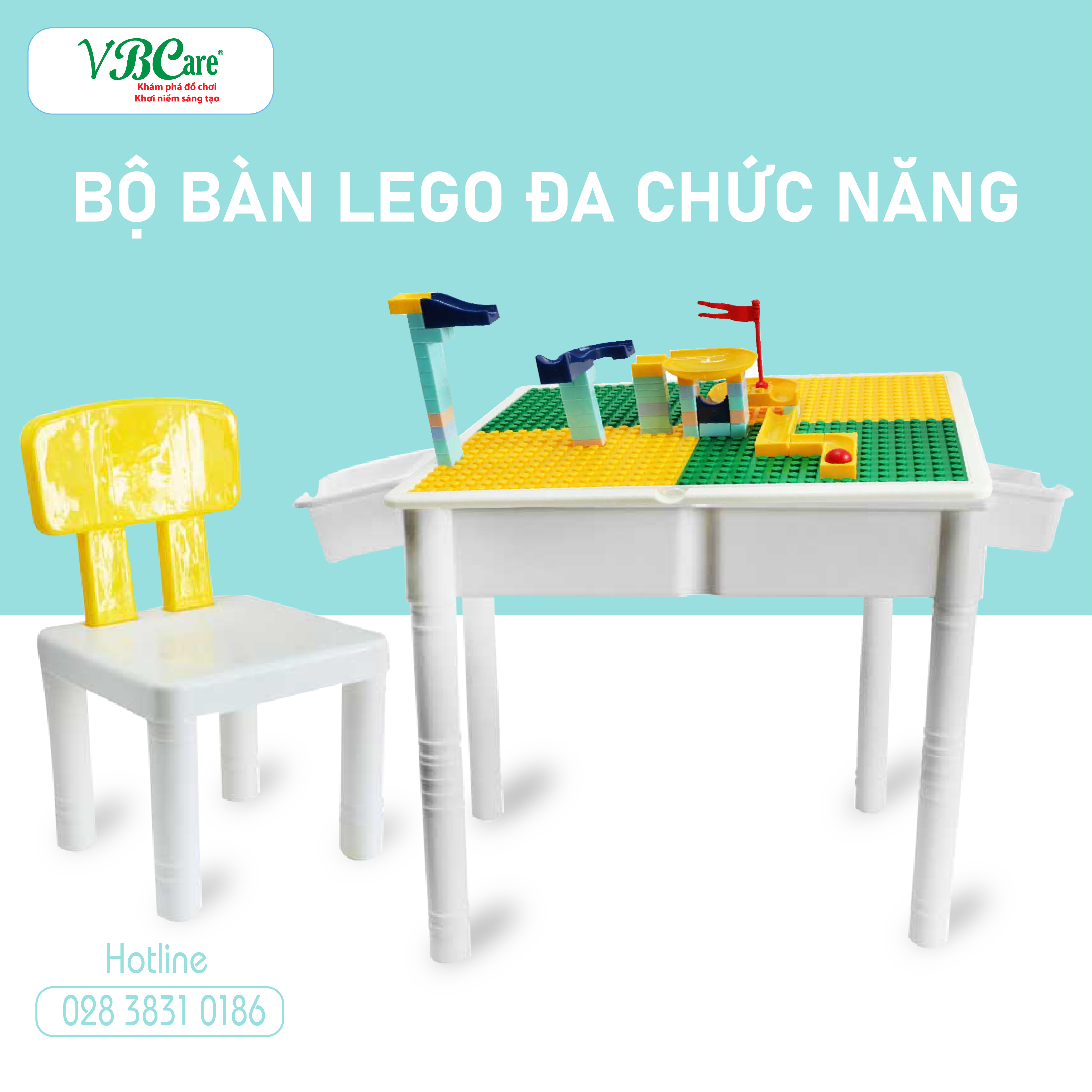 bàn lego, ban lego, bàn học xếp khối, ban hoc xep khoi